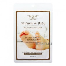 Носочки - пилинг для педикюра / Anskin Natural Baby Foot Peeling Mask  40ml