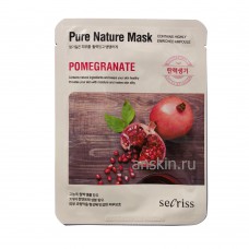 Маска для лица с экстрактом граната / Anskin  Secriss Pure Nature Mask Pack-Pomeganate 25ml