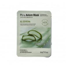 Тканевая маска для лица с экстрактом алоэ  / Anskin Secriss Pure Nature Mask Pack Aloevera 25ml