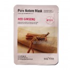 Тканевая маска для лица с экстрактом красного женьшеня / Anskin Secriss Pure Nature Mask Pack- Red ginseng 25ml