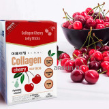 Коллаген морской питьевой жидкий в желе стиках с вишней / Singi Collagen Cherry Jelly Sticks (20g*30ea)