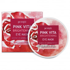 Патчи для глаз тканевые с витаминным комплексом / Petitfee Pink Vita Brightening Eye Mask 60ea